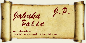 Jabuka Polić vizit kartica